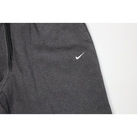 Vtg Y2K Nike Mens 2XL Travis Scott Mini Swoosh Wide Leg Sweatpants Pants Gray - Picture 3 of 14